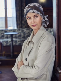hocbeatrice turban w. ribbons - christine headwear - chemo - alopecia