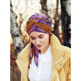 Belisa turban with ribbons