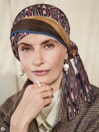hocbeatrice turban w. ribbons - christine headwear - chemo - alopecia