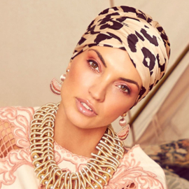 Sapphire boho turban printed