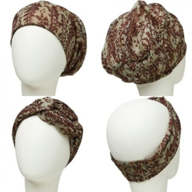 Amber boho turban set - boho spirit