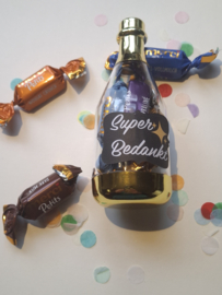 Champagneflesje super bedankt