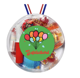Snoepmedaille gefeliciteerd