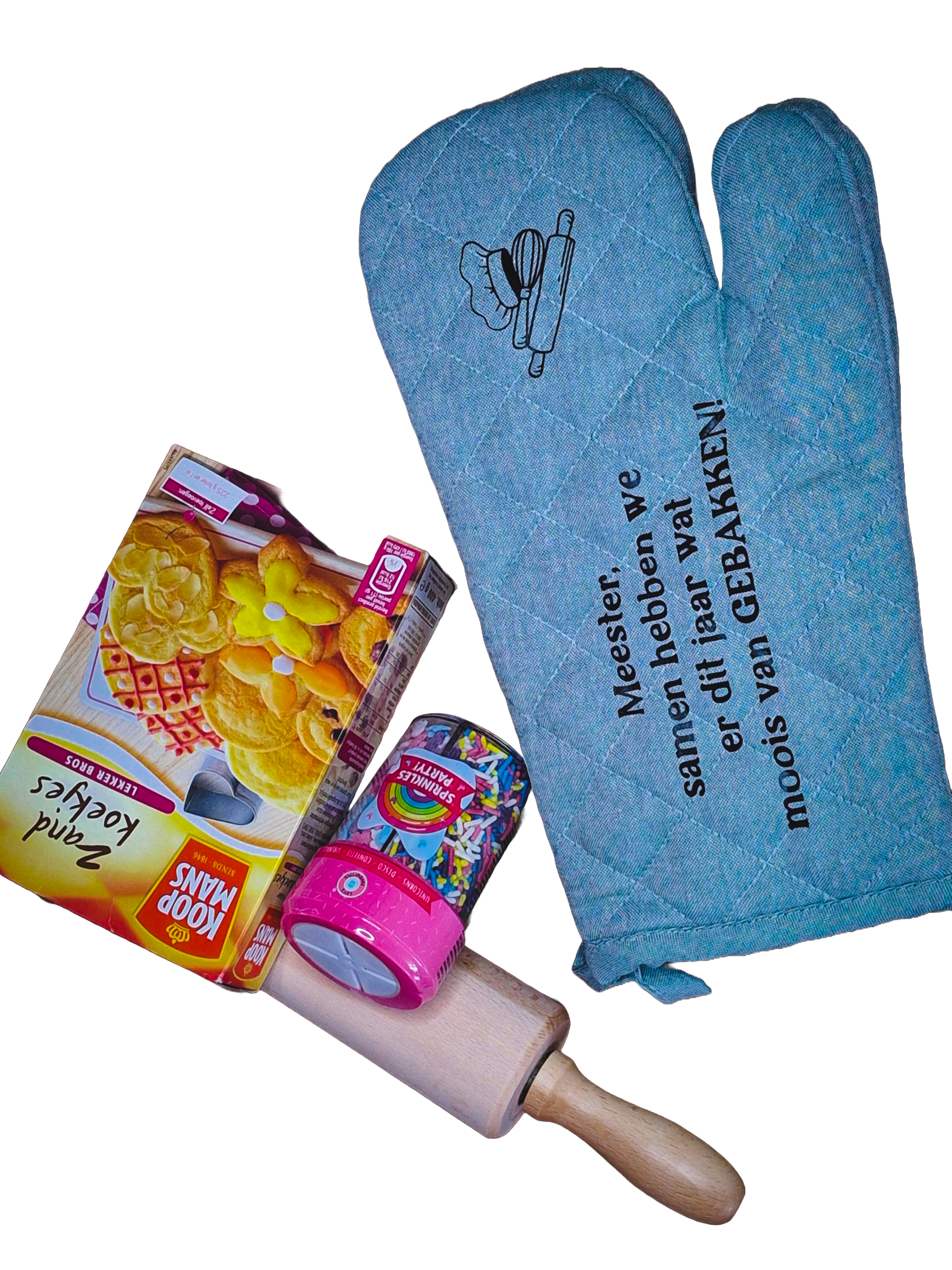 Bakpakket voor meester