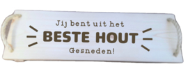 Serveerplank uit het beste hout gesneden