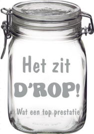 Weckpot het zit d'rop