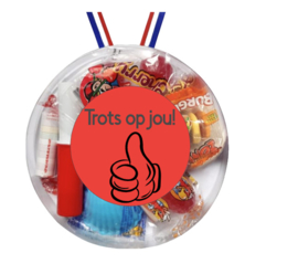 Snoepmedaille trots op jou!