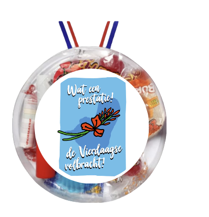 Snoepmedaille wandelvierdaagse