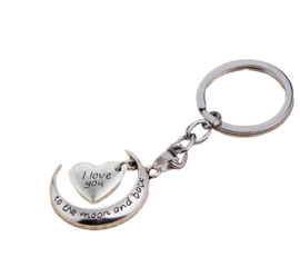 Sleutelhanger Love you to the moon and back