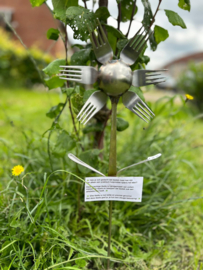 bloem lepels en vorken