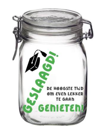 Geslaagd, tijd om te genieten