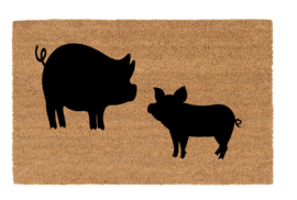 Deurmat varkens