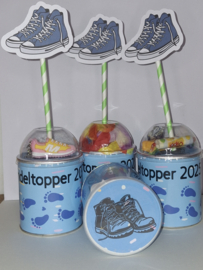 Pringles traktatie wandelvierdaagse blauw