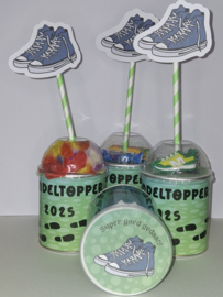 Pringles traktatie wandelvierdaagse groen