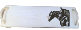 Serveerplank paarden