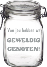 Weckpot geweldig genoten