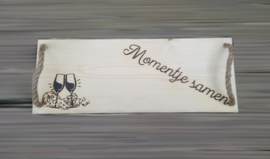 Serveerplank momentje samen