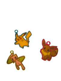 Kleur je eigen Pokémon sleutelhanger