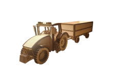 Houten tractor cadeaupakket