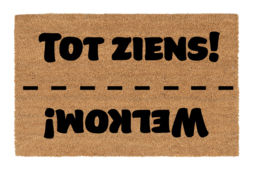 Deurmat welkom en tot ziens