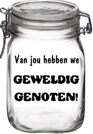 Weckpot geweldig genoten