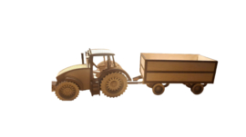 Houten tractor cadeaupakket