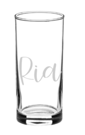 Longdrinkglas met naam