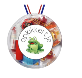 Snoepmedaille opkikkertje