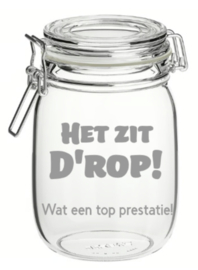 Weckpot het zit d'rop