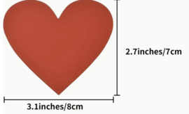 Krassticker hart (ROOD)