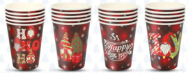 kerst bekers met deksel
