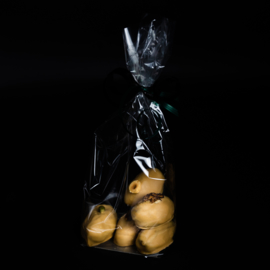 Gift bag with 5 chocolate dates - Gold
