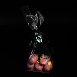 Gift bag with 5 chocolate dates - Ruby