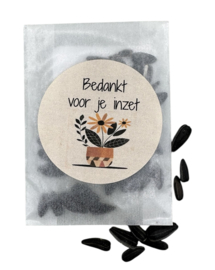 Bedankt voor je inzet10 stuks)