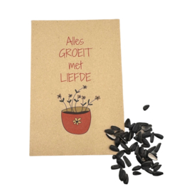Alles groeit met liefde (Zonnebloemen)