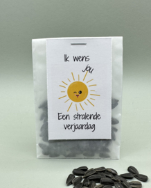 Ik wens jou een stralende verjaardag (Zonnebloemen)