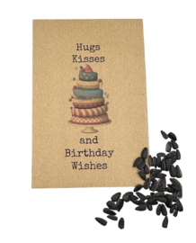 Hugs kisses and birthday wishes