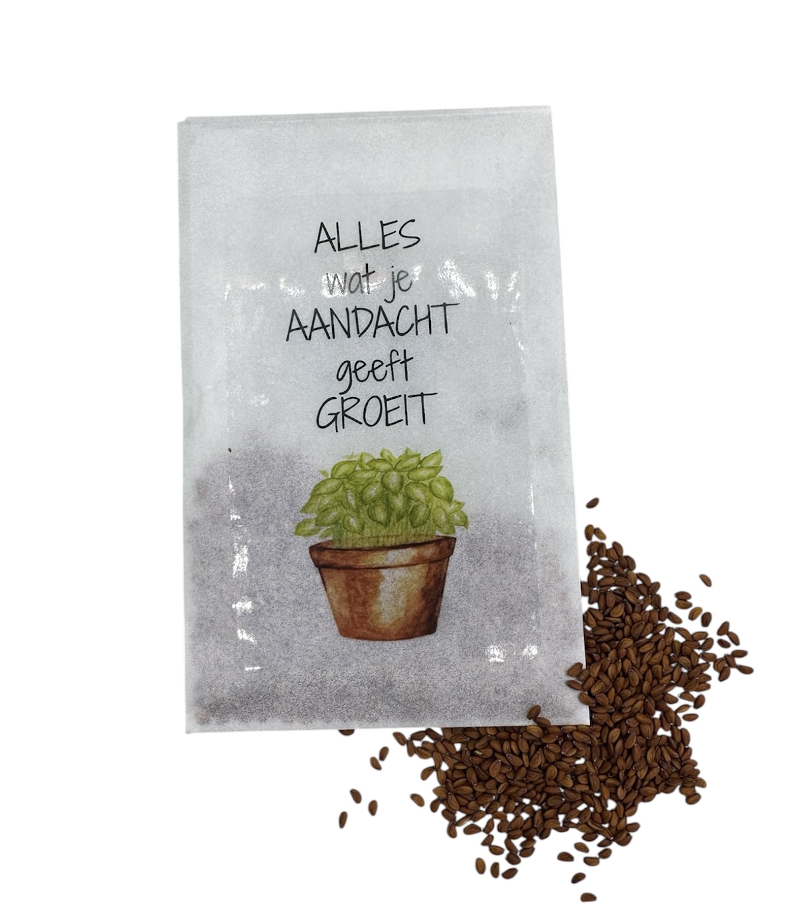 Alles  wat je aandacht  geeft groeit (Tuinkers)
