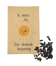 Ik wens jou een stralende verjaardag (Zonnebloemen)