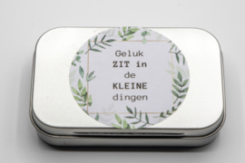 Geluk zit in de kleine dingen