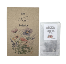 Een klein bedankje ( bloemenmengsel)