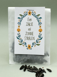 Een zakje vol Zonnestralen (Zonnbloemen)