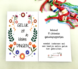 Geluk zit in de kleine dingen (Gelukspoppetjes)