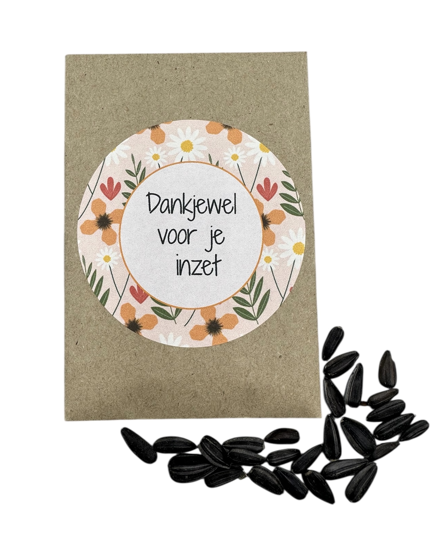 Dankjewel voor je inzet (zonnebloemen)