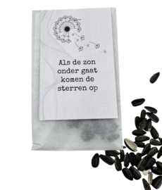 Als de zon onder gaat komen de sterren op
