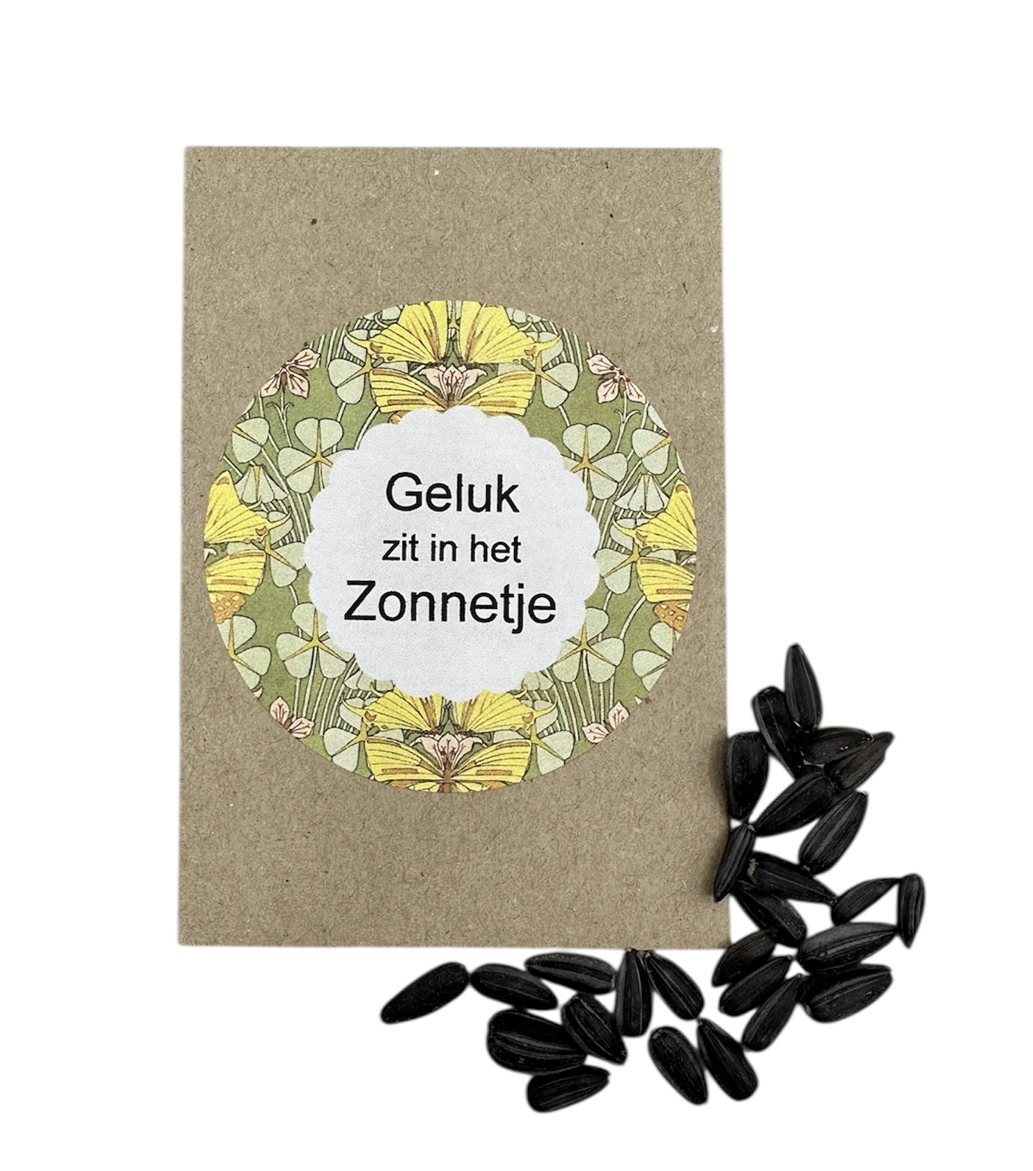 Geluk zit in het zonnetje (zonnebloemen)