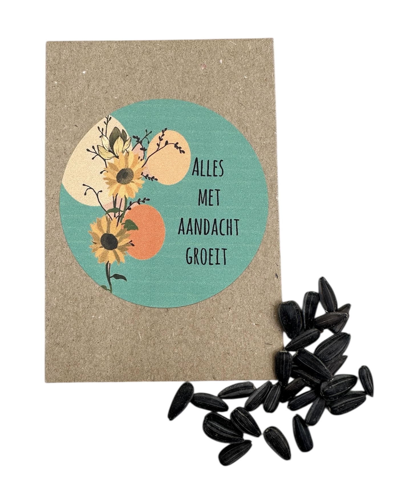 Alles met aandacht groeit (zonnebloemen)