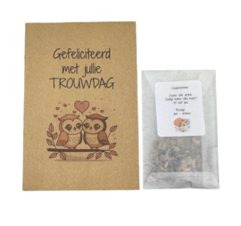 Gefeliciteerd met jullie trouwdag (Goudsbloemen)