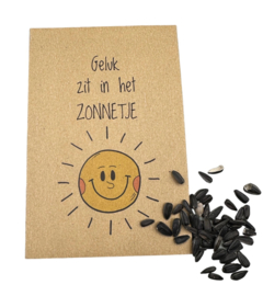 Geluk zit in het zonnetje (Zonnebloemen)