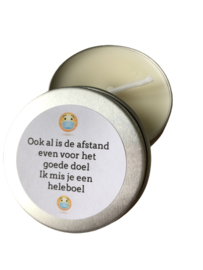 Ook al is de afstand even voor het goede doel..
